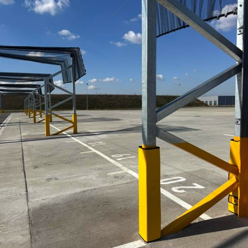 BMW gyár oszlopvédő védőszivacs