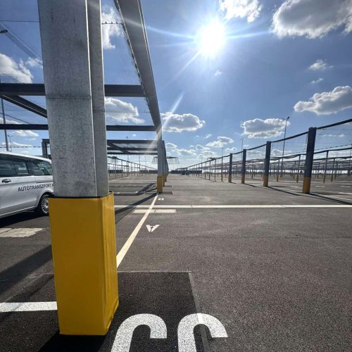 BMW gyár oszlopvédő védőszivacs