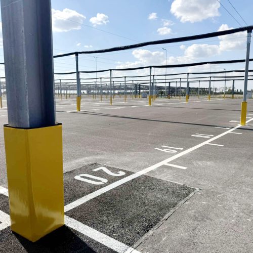 BMW gyár oszlopvédő védőszivacs